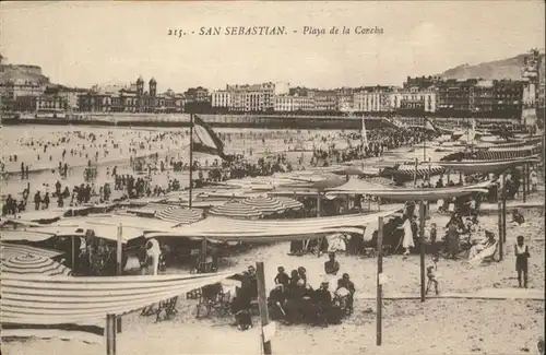 San Sebastian Guipuzcoa Playa de la Coneba  / Donostia-San Sebastian /Guipuzcoa