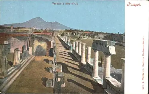 Pompei Vesuvio e foro civille /  /