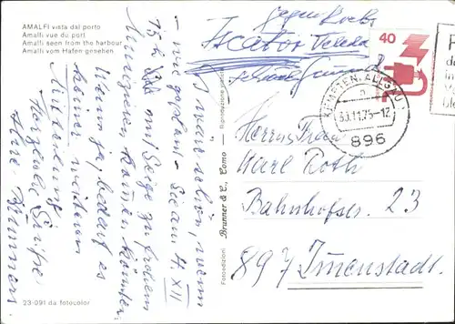 Amalfi vista dal porto / Amalfi /