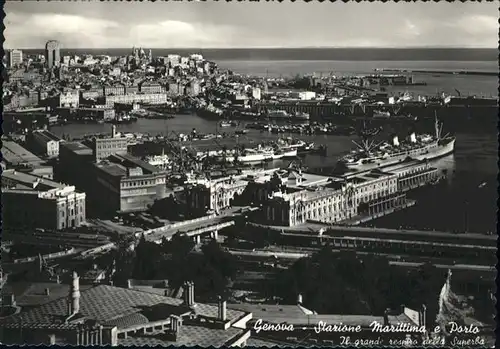 Genova Genua Liguria Stazione Marittima e Porto / Genova /