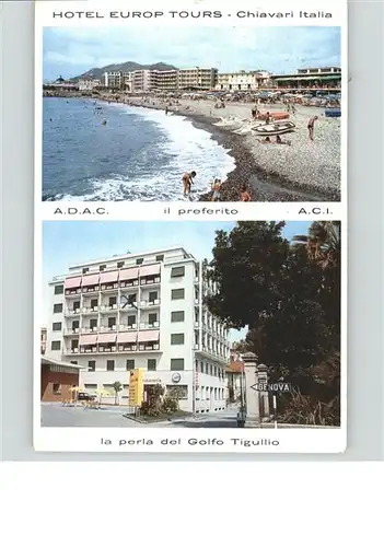 Chiavari Hotel Europ Tours Golfo Tigullio / Italien /