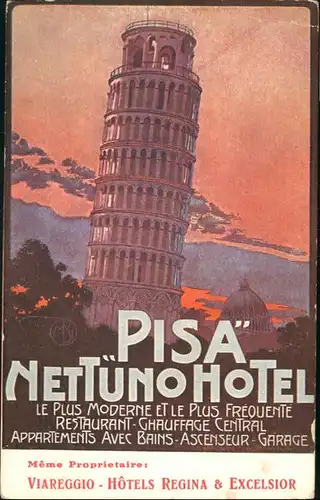 Pisa schiefe Turm von Pisa Hotel Nettuno / Pisa /