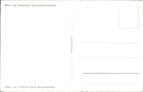 Maennlichen Lauterbrunnental / Maennlichen /Rg. Grindelwald