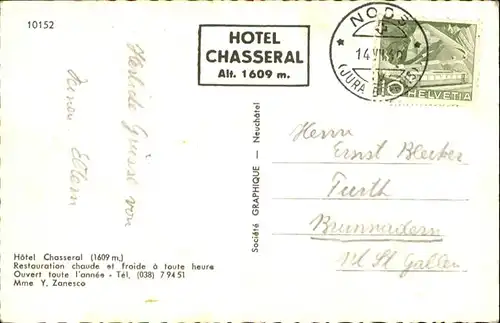 Chasseral BE Hotel Kuehe / Chasseral /Rg. Chasseral