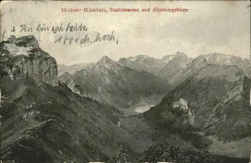 Hoher Kasten Saembtisersee  / Appenzeller Alpen /Rg. Saentis