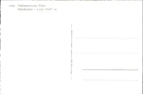 Hahnenmoospass Adelboden Wildhorn  / Hahnenmoospass /Rg. Lenk