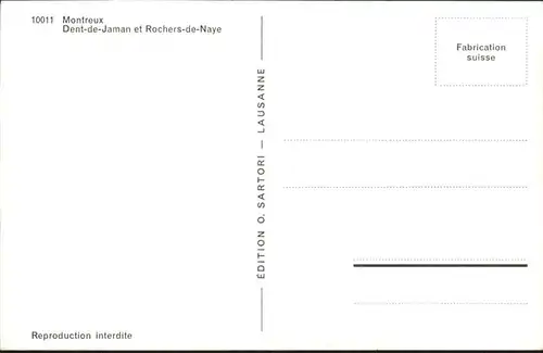 Montreux VD Dent de Jaman Rochers de Naye / Montreux /Bz. Vevey