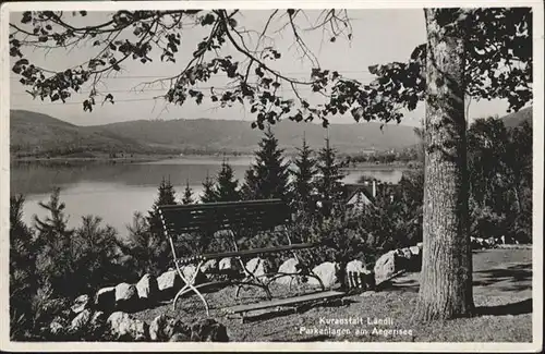 Oberaegeri [Stempelabschlag] Kuranstalt Laendli Parkanlagen / Oberaegeri /Bz. Zug