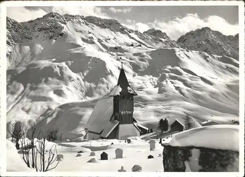 Arosa GR Kirche  / Arosa /Bz. Plessur