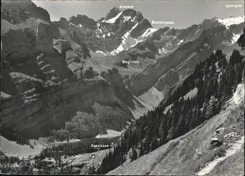 Seealpsee Meglisalp Rotsteinpass Altmann / Schwende /Bz. Appenzell IR