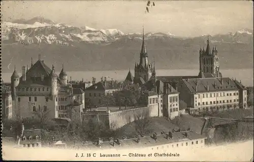 Lausanne VD Chateau Chathedrale / Lausanne /Bz. Lausanne City