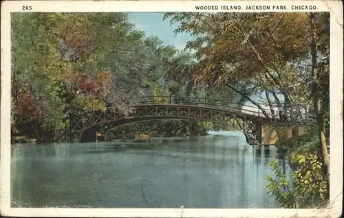 Chicago Heights Jackson Park Wooded Island Bruecke / Chicago Heights /