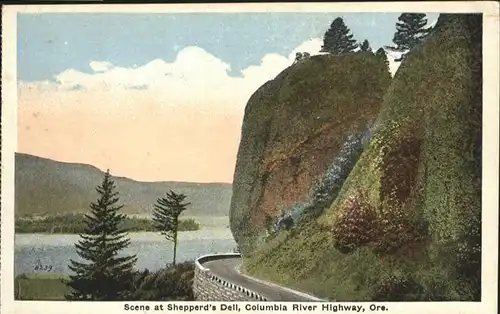 Ore Hastings Scene Shepperds Dell Columbia River Highway / Hastings /East Sussex CC