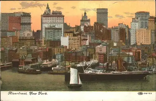 New York City Riverfront Schiff / New York /