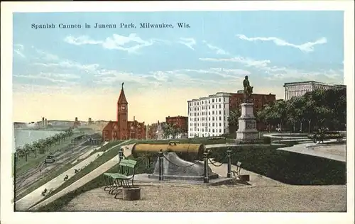 Milwaukee Wisconsin Spanish Cannon Juneau Park  / Milwaukee /