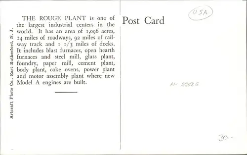 Dearborn Michigan Rouge Plant Ford Motor Company / Dearborn /