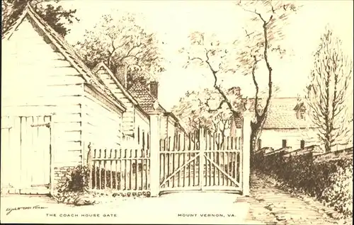 Mount Vernon Virginia Coach House Gate  / Mount Vernon /
