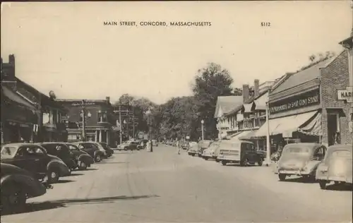 Massachusettl Main Street Concord / United States /