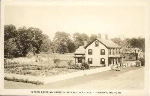 Dearborn Michigan Jordan Boarding House Greenfield Village  / Dearborn /