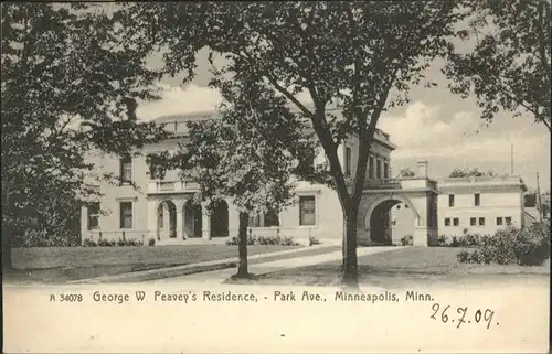 Minneapolis Minnesota George W Peaveys Residence Park Ave / Minneapolis /