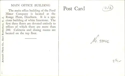 Dearborn Michigan General Office Ford Motor Company / Dearborn /