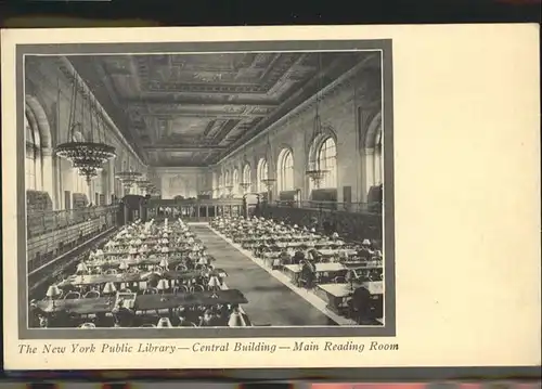 New York City Central Building Main Reading Room  / New York /