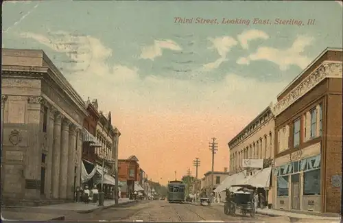 Sterling Illinois Third Street Strassenbahn  / Sterling /