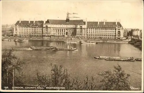 London County Hall Westminster Boot  / City of London /Inner London - West