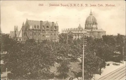 Montreal Quebec DominionSquare St James Cathedrale / Montreal /