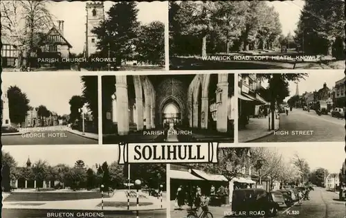 Solihull High Street Brueton Gardens Church George Hotel   / Solihull /Solihull