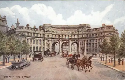 London [Handschriftlich] Admiralty Arch Kutsche  / City of London /Inner London - West