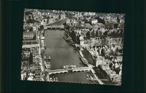 Amsterdam Niederlande Fliegeraufnahme Bruecke  / Amsterdam /