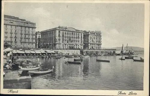 Napoli Neapel Santa Lucia Schiff / Napoli /