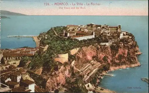 Monaco La Ville Le Rocher Town The Rock  / Monaco /