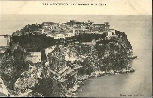 Monaco Rocher et la Ville  / Monaco /