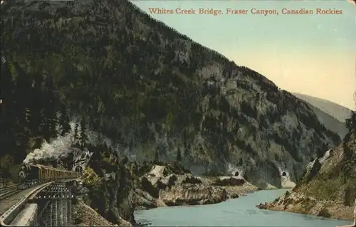Fraser Canyon Whites Creek Bridge Canadian Rockies Zug / Kanada /