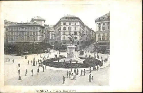 Genova Genua Liguria Piazza Corvetto / Genova /