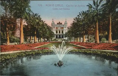 Monte-Carlo Casino Jardins Springbrunnen / Monte-Carlo /
