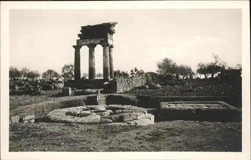 Agrigento Templo Dioscuri / Agrigento /