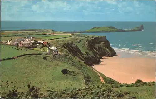 Gower United States Rhossili Bay Worms Head / Gower /
