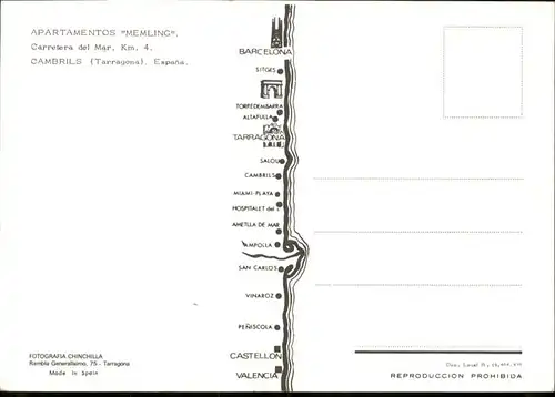 Cambrils Apartamentos Memling / Costa Dorada /Baix Camp