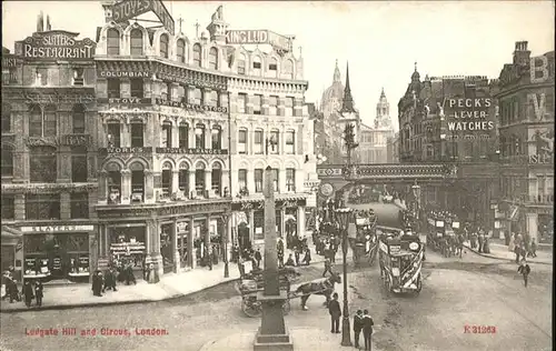 London Ludgate Hille and Circus Kutsche  / City of London /Inner London - West