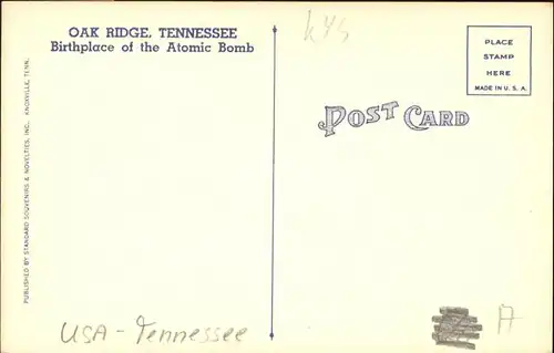 Tennessee Oak Ridge  / Tennessee /