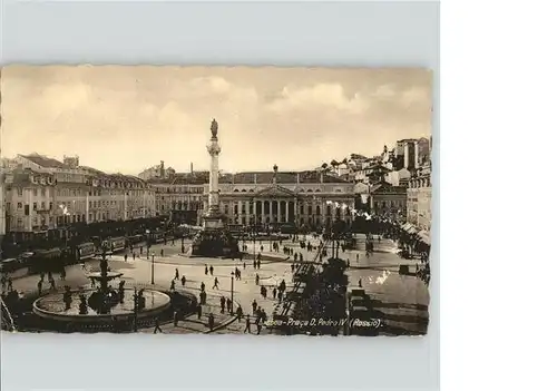 Lissabon Praca de Pedro IV. (Rossio) / Portugal /