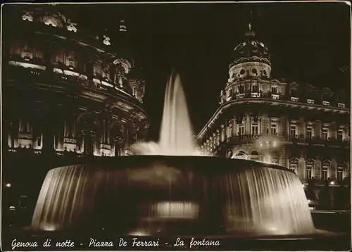 Genova Genua Liguria Piazza de Ferrari Fontana / Genova /