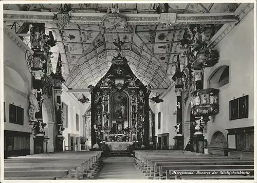 Hergiswald Inneres Kirche  / Kriens /Bz. Luzern