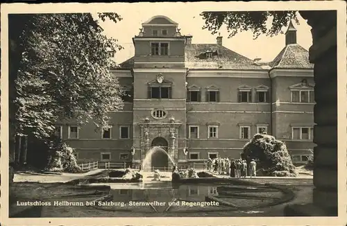 Hellbrunn Lust Schloss  Sternweiher Regengrotte / Salzburg /Salzburg und Umgebung