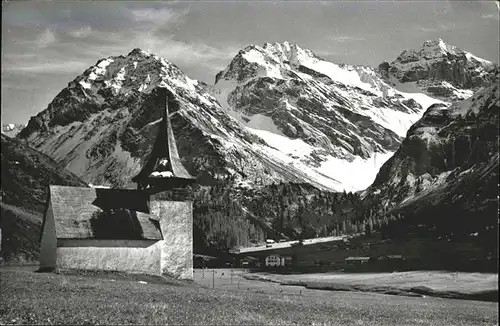 Davos GR Bergkirchli Sertigdoerfli / Davos /Bz. Praettigau-Davos