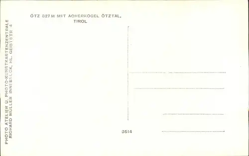 Oetz Acherkogel / Oetz /Tiroler Oberland