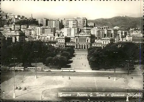 Genova Genua Liguria Piazza Verdi Stazione Brignoele / Genova /